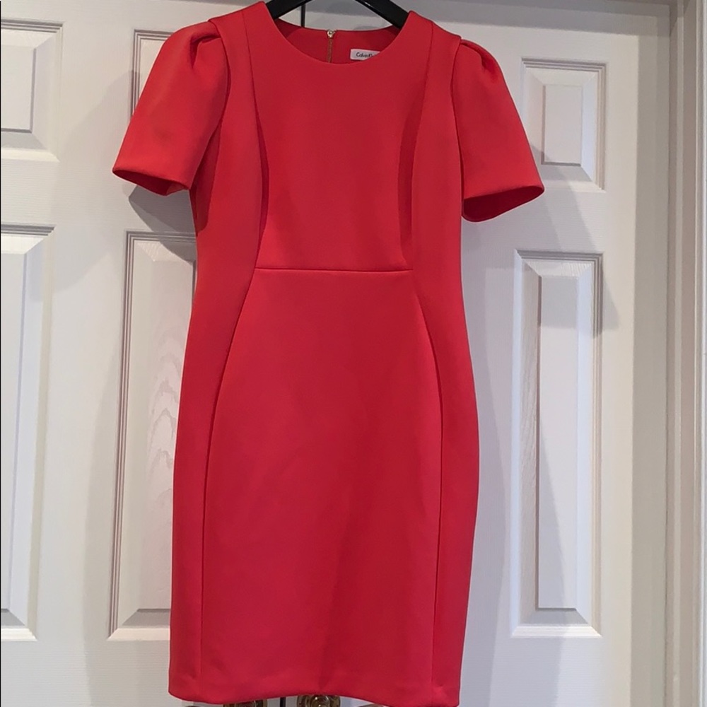 Calvin Klein coral dress